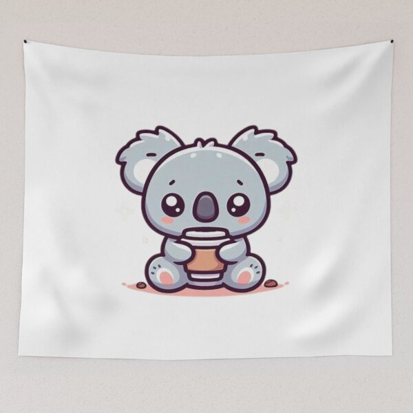Item preview, koala bear with coffee designed and sold by Eternalski.