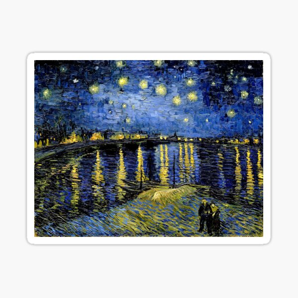 Item preview, Vincent Van Gogh Starry Night Over the Rhone 1888 designed and sold by PureVintageLove.