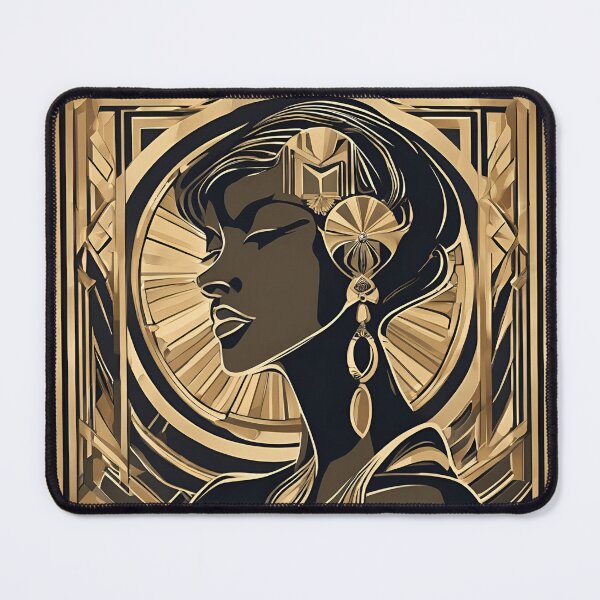 Item preview, Deco Woman with earring Portrait designed and sold by ayasalorenn.