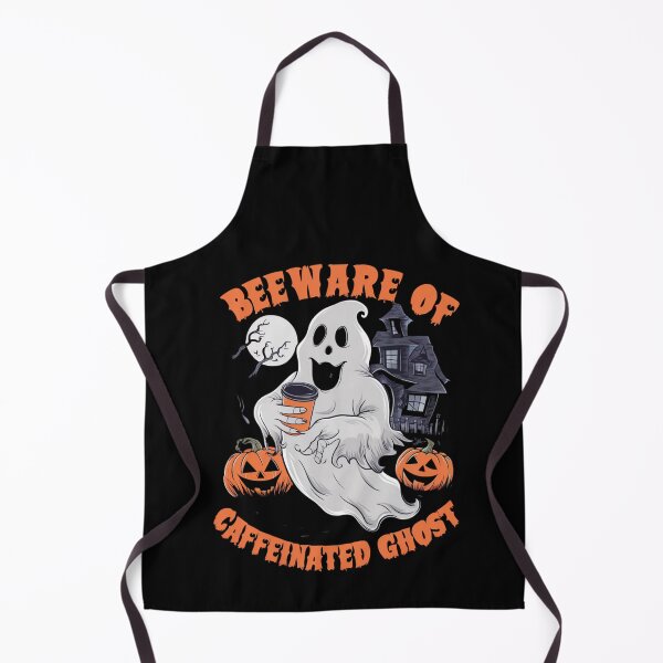 Item preview, Beware of Caffeinated Ghost Halloween Coffee Spooky Fun designed and sold by Hananiah Merch.