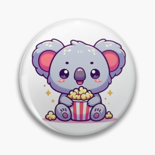 Item preview, koala bear eating popcorn designed and sold by Eternalski.