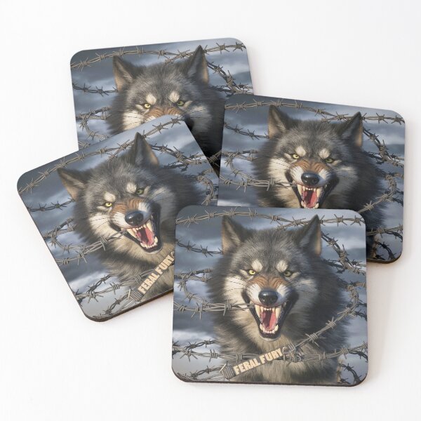 Item preview, A wolf showing his teeth, dangerous look designed and sold by smartlogo_factory.