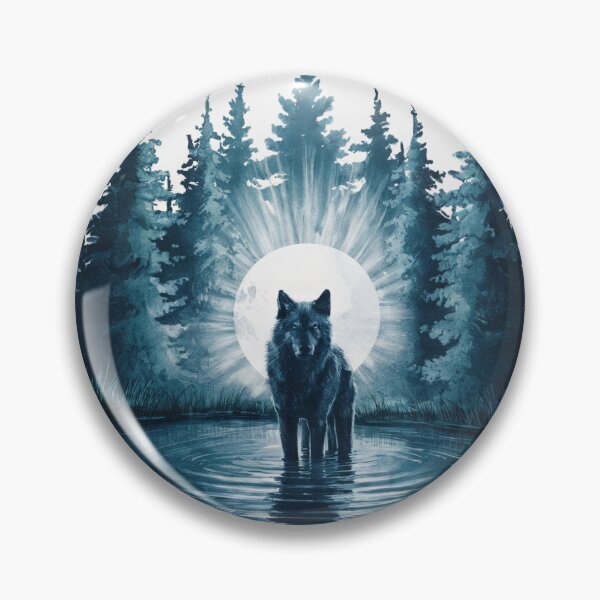 Item preview, Lunar Wolf Reflection designed and sold by stylishsketcher.