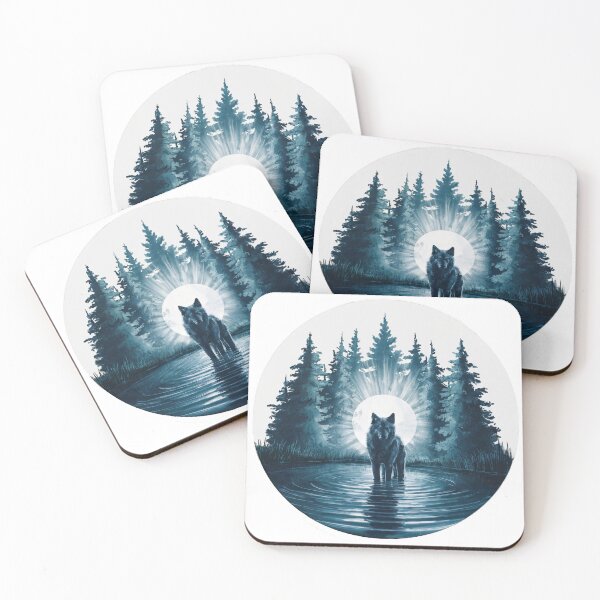 Item preview, Lunar Wolf Reflection designed and sold by stylishsketcher.