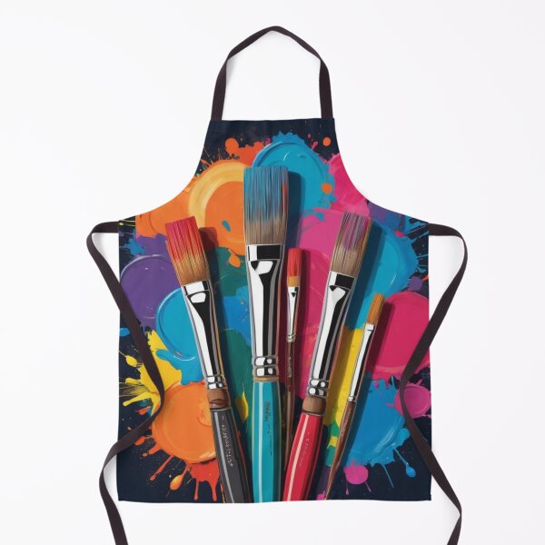 Item preview, Colorful Paint Brushes and Paint designed and sold by LemonHorse.