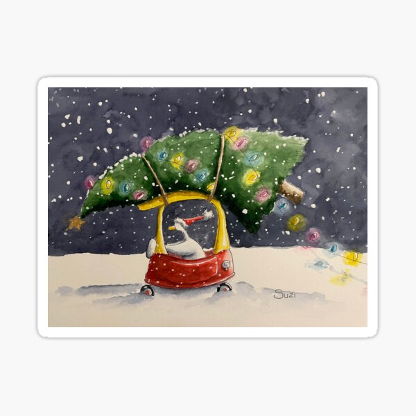 Item preview, Bringing home the tree designed and sold by SketchingDoctor.