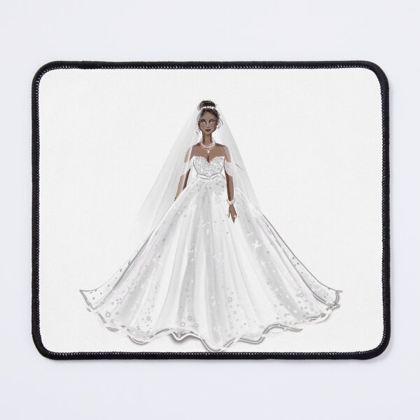 Item preview, black bride, fashion illustration designed and sold by Meghaillustrat.