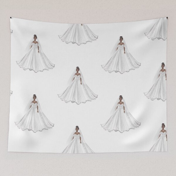 Item preview, black bride, fashion illustration designed and sold by Meghaillustrat.