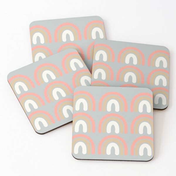 Item preview, Boho Indie Rainbows; Grey, cream, beige, dusky pink designed and sold by Coral-Cases.