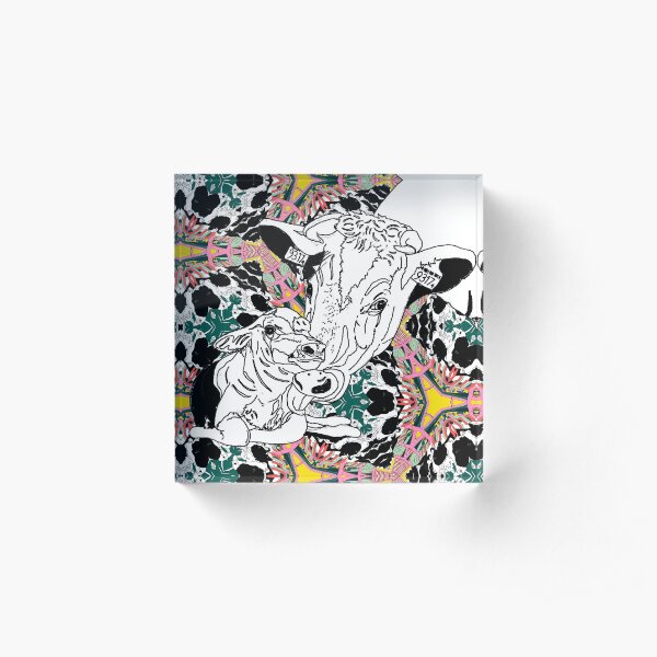 A Mother's Love - Vegan - Mother and Child Acrylic Block