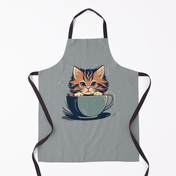 Item preview, Cat in a cup of tea designed and sold by TeeTemptation.