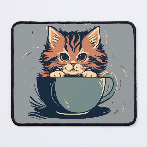 Item preview, Gato en una taza de té designed and sold by TeeTemptation.