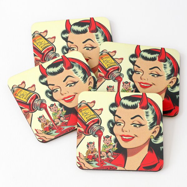 Item preview, Retro Devil Woman designed and sold by PulpVintage.