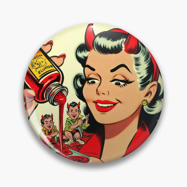 Item preview, Retro Devil Woman designed and sold by PulpVintage.