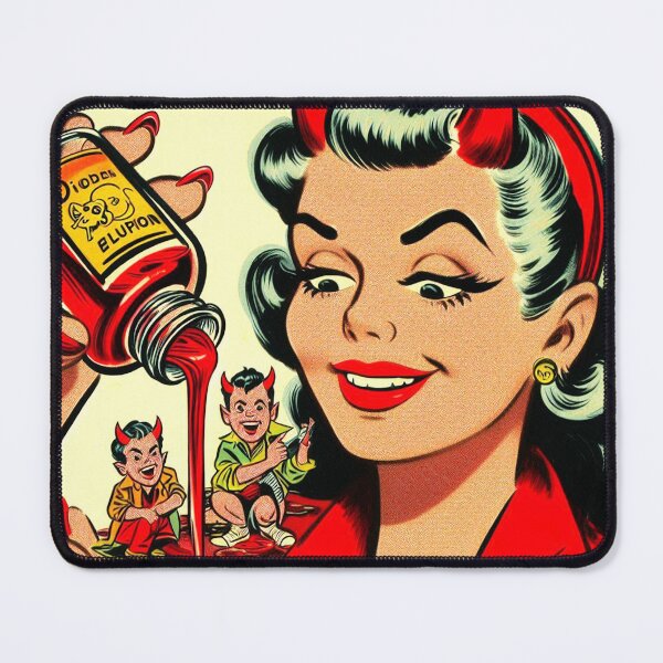 Item preview, Retro Devil Woman designed and sold by PulpVintage.