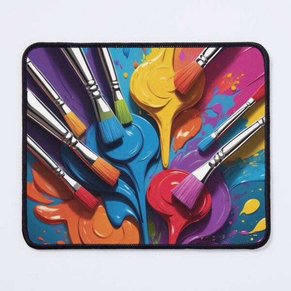 Item preview, Colorful Paintbrushes and Paint Design designed and sold by LemonHorse.