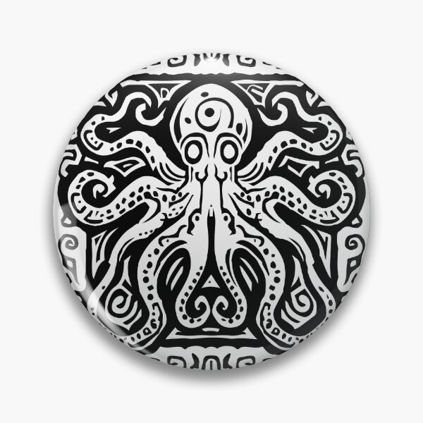 Item preview, Octopus Pattern (Black and White) designed and sold by VelvetRoom.