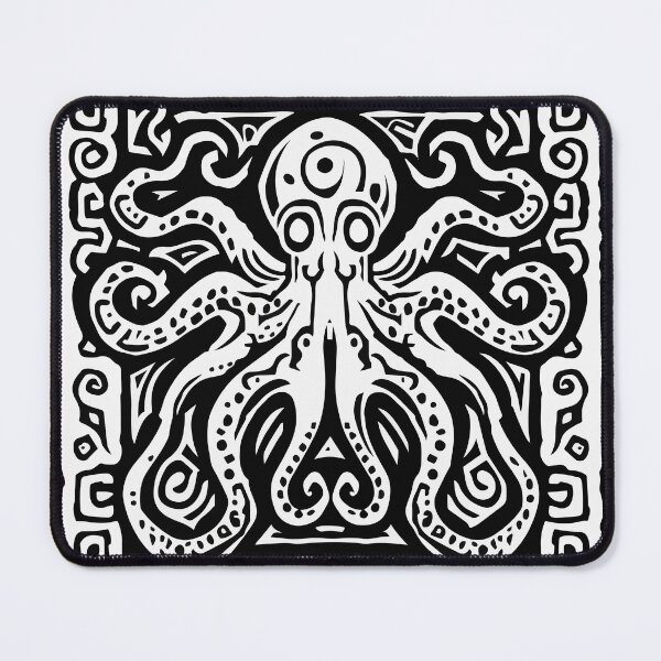 Item preview, Octopus Pattern (Black and White) designed and sold by VelvetRoom.