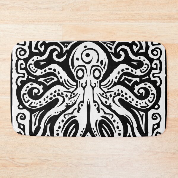 Item preview, Octopus Pattern (Black and White) designed and sold by VelvetRoom.