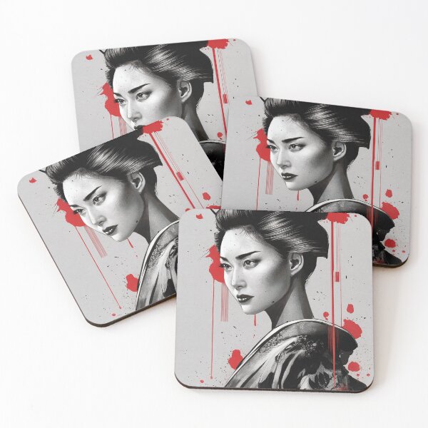 Item preview, Japanese Geisha Warrior Ink designed and sold by karsad.