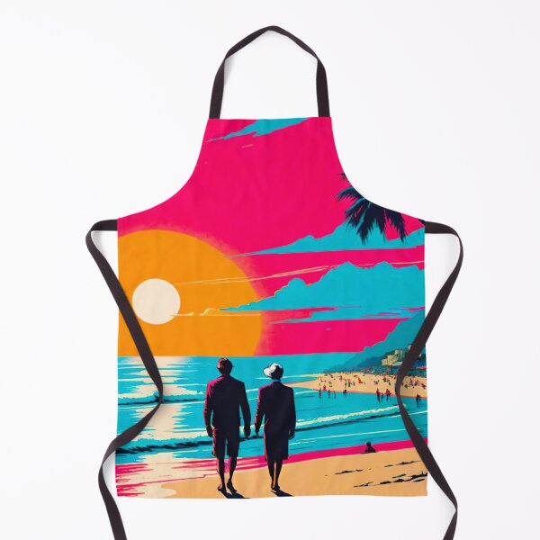 Item preview, Sunset Stroll: Couple on the Shore designed and sold by GrizzlyCollective.