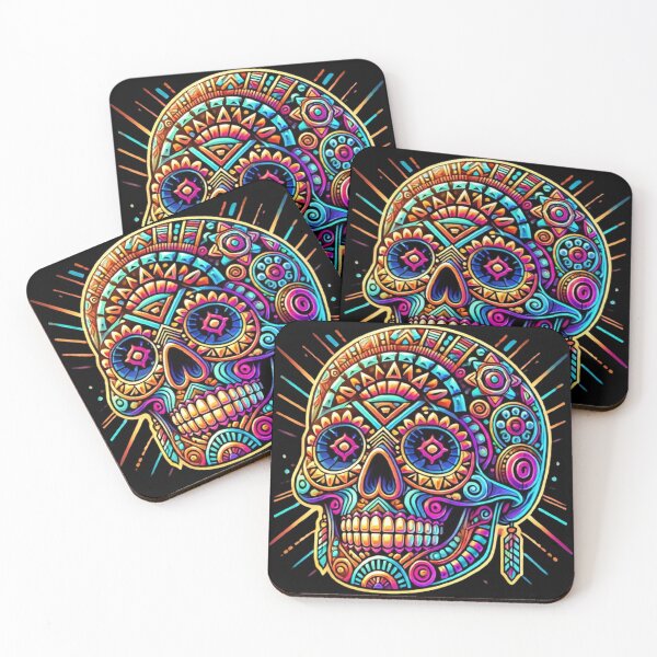 Item preview, Aztec Skull 4 designed and sold by LaNadaYFundante.