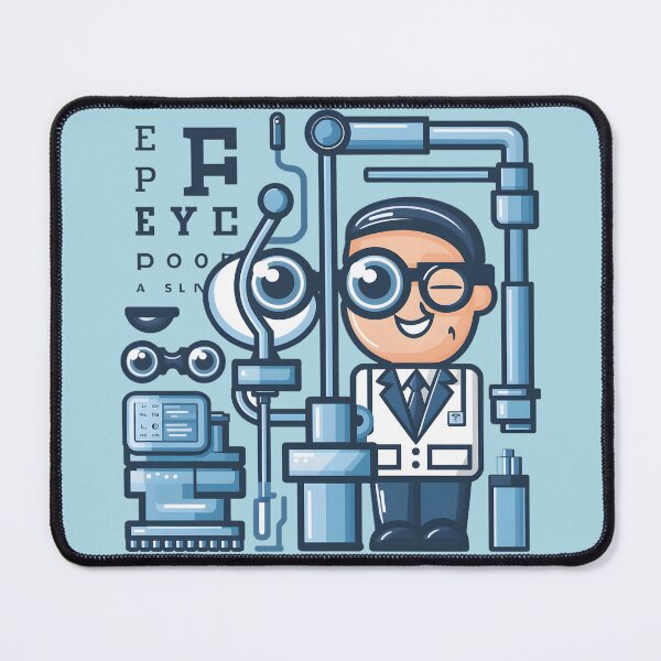 Item preview, ophthalmic technician eye test designed and sold by mood-draftsman.