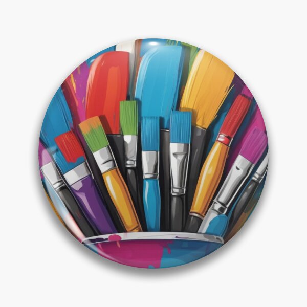 Item preview, Colorful Fun Paintbrushes and Paint Design designed and sold by LemonHorse.