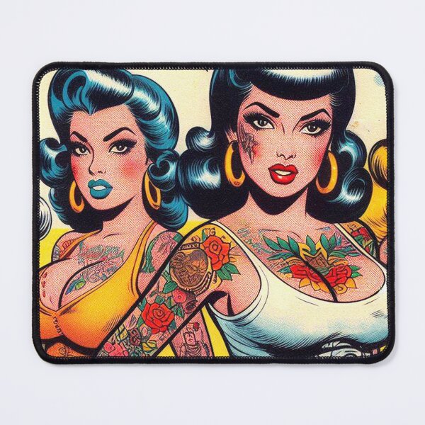 Item preview, Retro Inked Girls designed and sold by PulpVintage.