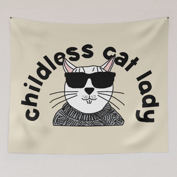 Item preview, Cool Childless Cat Lady designed and sold by ellenhenry.