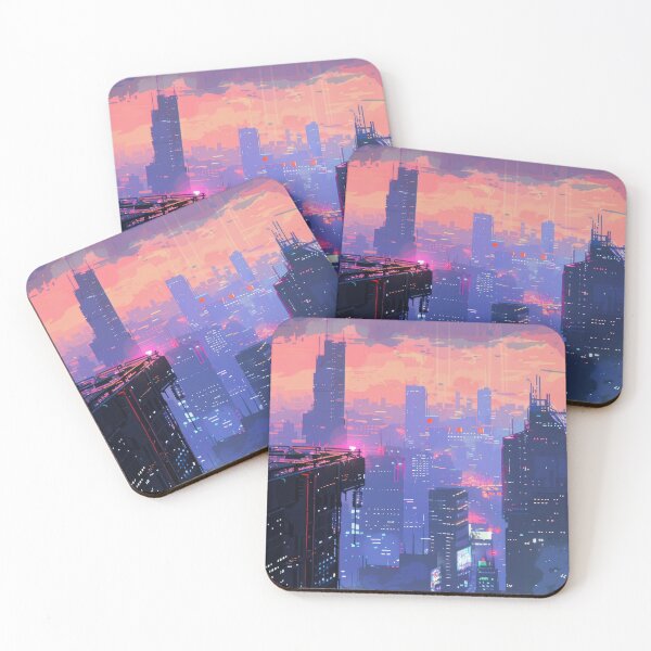 Item preview, Lone Figure Overlooking Cyberpunk Cityscape designed and sold by AI Gizmo.