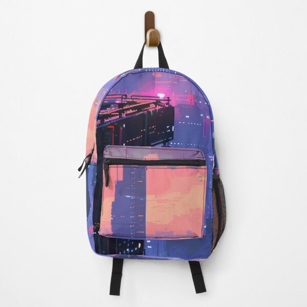 Item preview, Lone Figure Overlooking Cyberpunk Cityscape designed and sold by AI Gizmo.