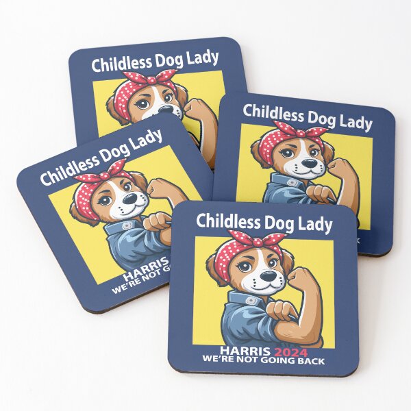 Item preview, Childless Dog Lady USA 2024 Elections Vote Kamala Men Women designed and sold by wtfbba.