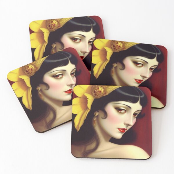 Item preview, 1920's Glam Fashion Lady Art designed and sold by TheDarkWardrobe.