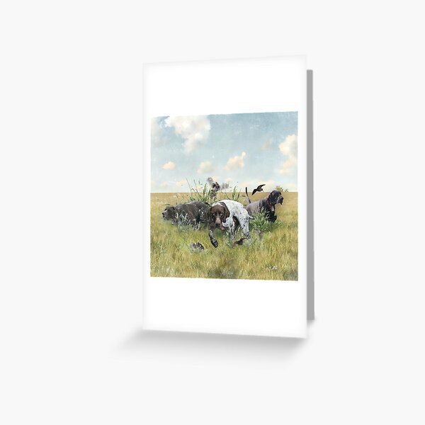Item preview, Bird Hunting with a German Shorthaired Pointer , GSP Art  designed and sold by TammyHunterArt.