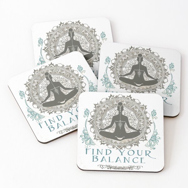 Item preview, Find Your Balance: Serene Yoga designed and sold by FunMonkeyDesign.