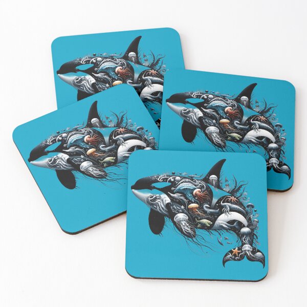 Item preview, Impressive Orca Fusion With Sea Life Design designed and sold by SandbarTees.