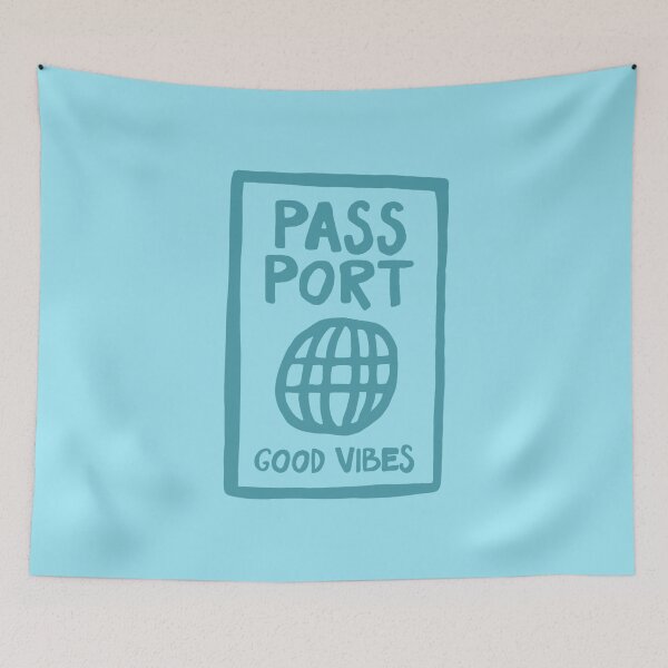 Item preview, Passport Good Vibes Blue 2 designed and sold by amyshira7.