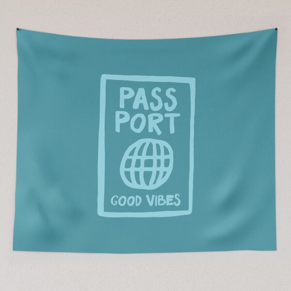 Item preview, Passport Good Vibes Blue 3 designed and sold by amyshira7.