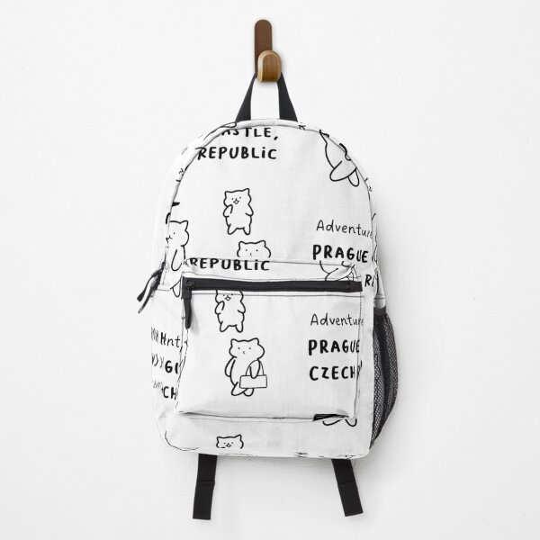 Item preview, Adventure Awaits in Prague Castle, Czech Republic | Cute Cat Characters in Minimalist Line Art designed and sold by RM-Journey.