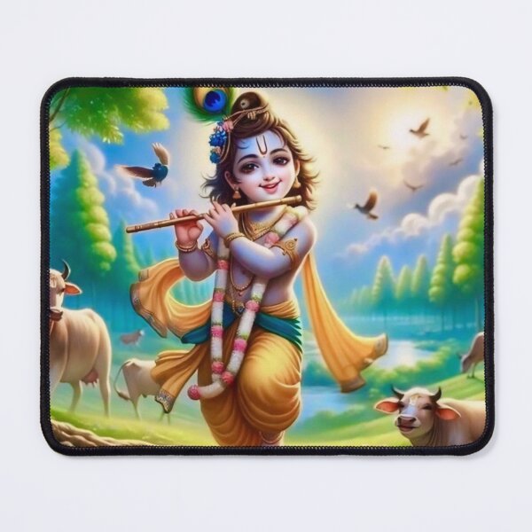 Item preview, Cutest Krishna beautiful majestic Art designed and sold by Eshant.