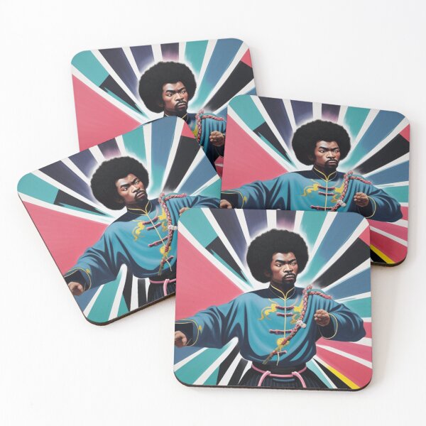 Item preview, Black Kungfu fighter  designed and sold by Roxburylane.