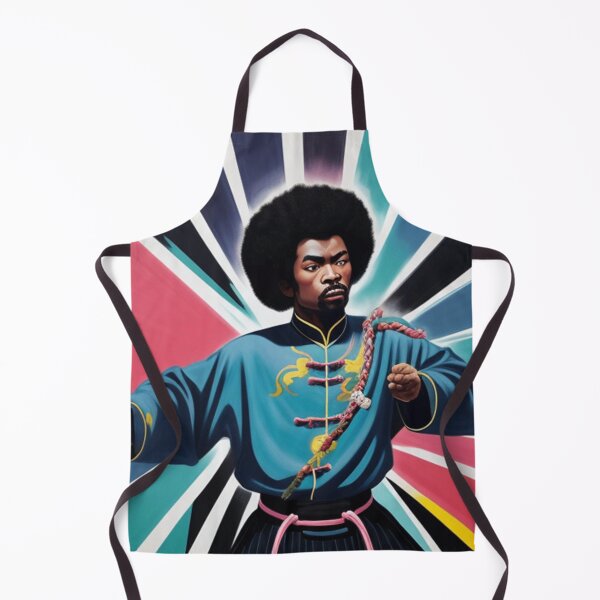 Item preview, Luchador de Kungfu negro designed and sold by Roxburylane.