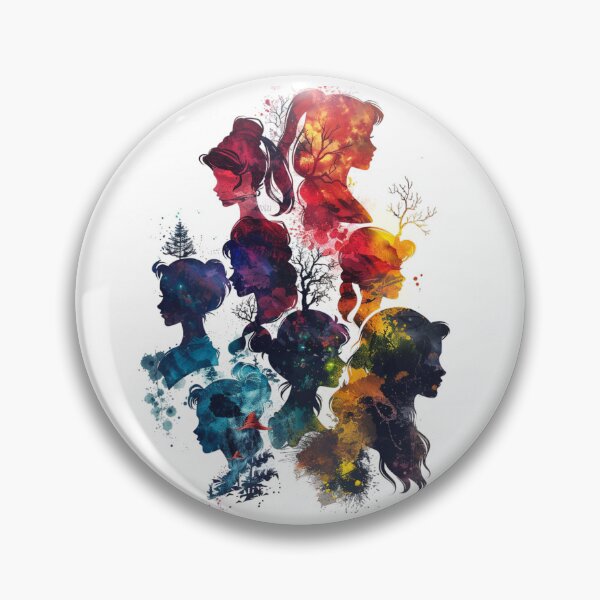 Item preview, Princesses of bright colors with landscape designed and sold by Micapox.