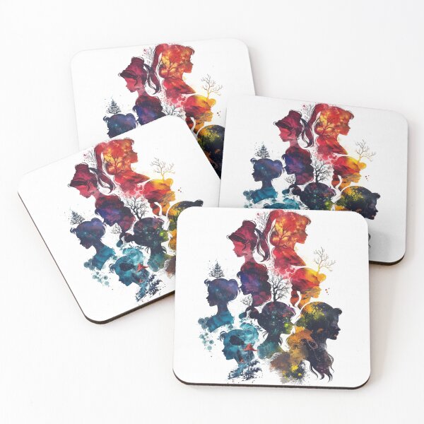 Item preview, Princesses of bright colors with landscape designed and sold by Micapox.