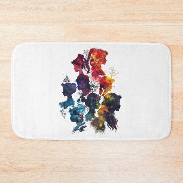 Item preview, Princesses of bright colors with landscape designed and sold by Micapox.