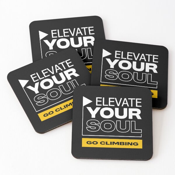 Item preview, Elevate your Soul, go Climbing- Climbing - Mountaineering - Rock climbing designed and sold by SparroCreative.