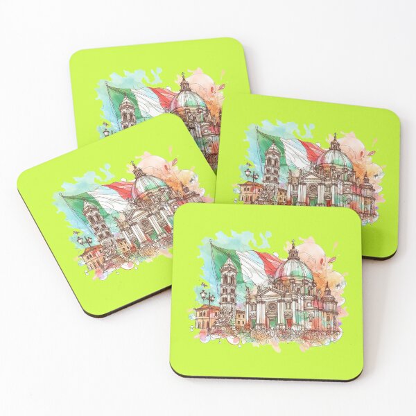 Item preview, Italy's Festivals with Italian Flag 3D Sketch,  designed and sold by PaintMeWorld.