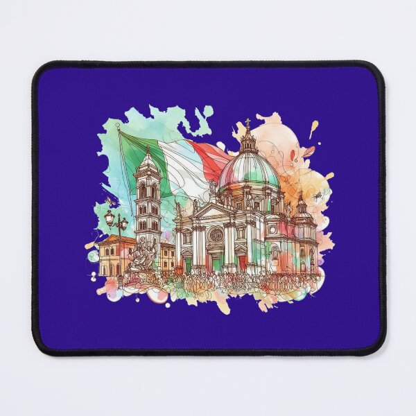 Item preview, Italy's Festivals with Italian Flag 3D Sketch,  designed and sold by PaintMeWorld.