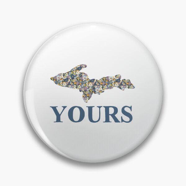 Item preview, U.P. Yours Blue Floral designed and sold by JuniperJ0nes.